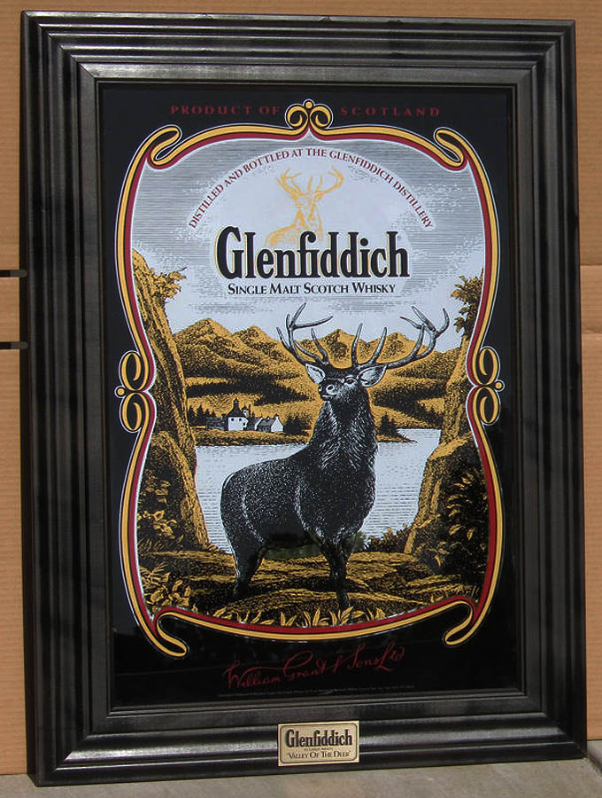 Glenfiddich Targa In Metallo Vintage 20x30 Cm | Poster Latta Per Decorazione Parete | Scotch Whisky Retro | Per Cucina, Bar, Garage