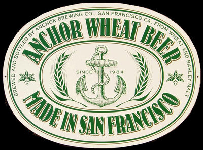 Anchor Brewing Co. San Francisco Wheat Beer Tin Sign
