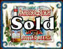 Anheuser Busch Bottled Beers Tin Sign