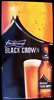 Budweiser Black Crown Beer NEW Tin Bar Sign