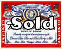 Budweiser Label Tin Sign