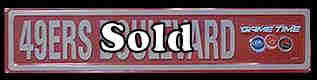 Budweiser San Francisco 49ers Blvd Tin Sign