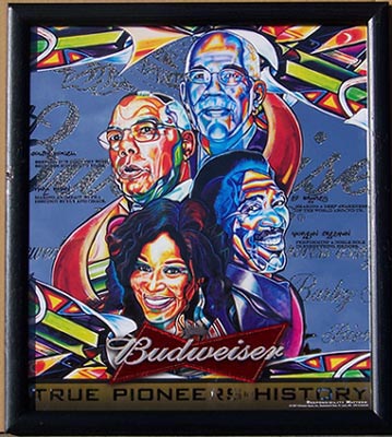 Budweiser True Pioneers of History Mirror