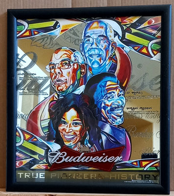 Budweiser True Pioneers of History Mirror