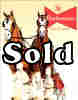 Budweiser Clydesdales Team Tin Sign