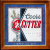 Coors Cutter 1991 Smoked Glass Mirror – Collectible Bar Decor