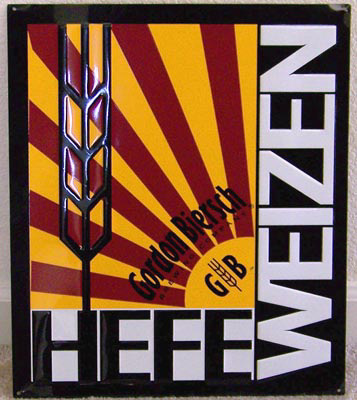 Gordon Biersch Hefe Weizen Tin Sign