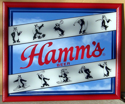 Hamm's Bear Sports Mirror