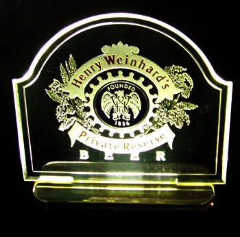 Henry Weinhard's Private Reserve Beer Vintage Edge-Lit Illuminated Bar Sign - alternate view