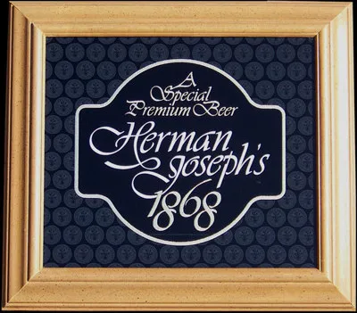 Herman Joseph's Reflective Glass Plaque
