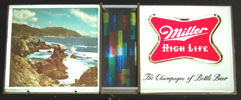 Miller High Life Vintage Illuminated Seaside Bar Sign – Collectible Bar Decor