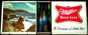 Miller High Life Vintage Illuminated Seaside Bar Sign