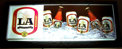 Anheuser Busch LA Beer Illuminated Sign