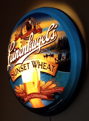Leinenkugel’s Sunset Wheat Illuminated Globe Light side view