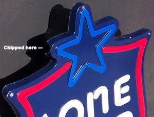 Lone Star Texas Beer Illuminated Badge Bar Sign