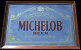 Michelob Beer Since 1896 Smoked Glass Vintage Bar Mirror – Collectible Bar Decor