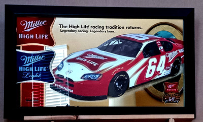 Miller High Life Racing Car #64 Dodge Charger Bar Mirror