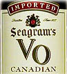 Seagram's VO Canadian Whiskey Beveled Glass Bar Back Mirror