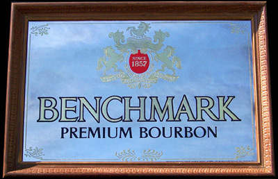Benchmark Premium Bourbon Vintage Bar Mirror
