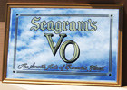 Seagram's VO Canadian Whiskey Beveled Glass Bar Back Mirror