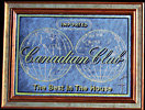Canadian Club Whiskey - The Best in the House - Vintage Smoked Glass Bar Mirror