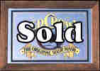 Old Crow Bourbon Whiskey Vintage Bar Mirror