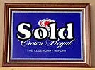 Crown Royal Canadian Whisky Vintage Bar Mirror