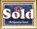 Crown Royal The Legendary Import Smoked Glass Vintage Bar Mirror