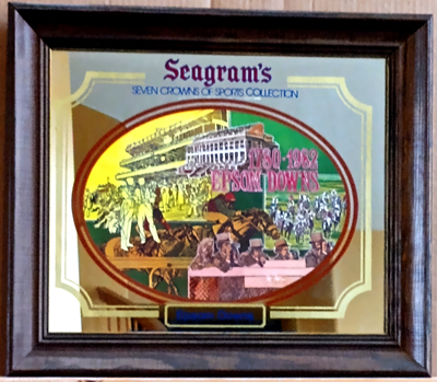 Seagram's Seven Crown of Sports Collection Epsom Downs Mirror