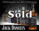 Jack Daniel's Whiskey Evolution of Bottles Tin Sign