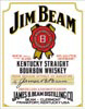 Jim Beam Whiskey Label Tin Sign