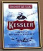 Kessler American Blended Whiskey Vintage Signature Bar Mirror