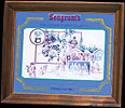 Seagram's Seven Crowns of Sports Collection - Stanley Cup 1905 Vintage Hockey Bar Mirror