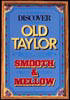 Old Taylor Whiskey - Discover Old Taylor Smooth and Mellow Vintage Bar Mirror