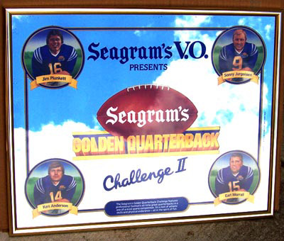 Seagram's VO Golden Quarterback Challenge Football Mirror