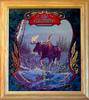 Old Milwaukee Moose Wildlife Reflective Glass Plaque