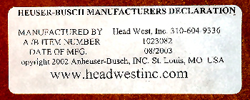 Budweiser Quail Unlimited Wildlife Mirror