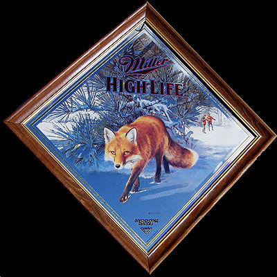 Miller High Life 'Sly' Diamond Wildlife Mirror