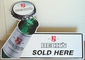 Beck's Beer Sold Here Tin Sign