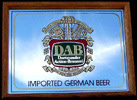 DAB Dortmunder Actien-Brauerei Imported German Beer Oak Framed Bar Mirror
