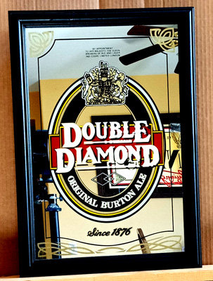 Double Diamond Original Burton Ale Bar Mirror