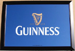 Guinness Harp Bar Back Mirror