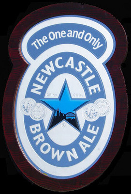 Newcastle Brown Ale NEW Keyhole Shaped Bar Mirror