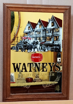 Watneys Red Barrel Traditional Beer Bar Mirror
